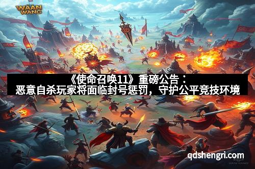 《使命召唤11》重磅公告：恶意自杀玩家将面临封号惩罚，守护公平竞技环境